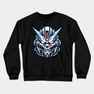 Biomech Skull S01 D66 Crewneck Sweatshirt